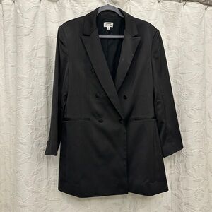 Black Double-Breasted Blazer